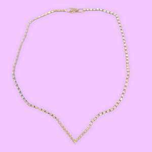 Diamond V Necklace